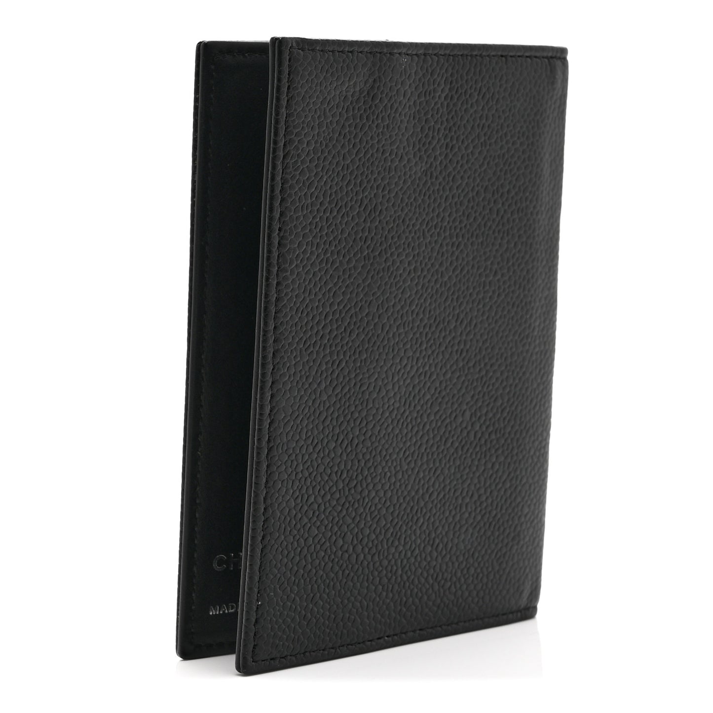 Caviar Timeless Passport Holder Black