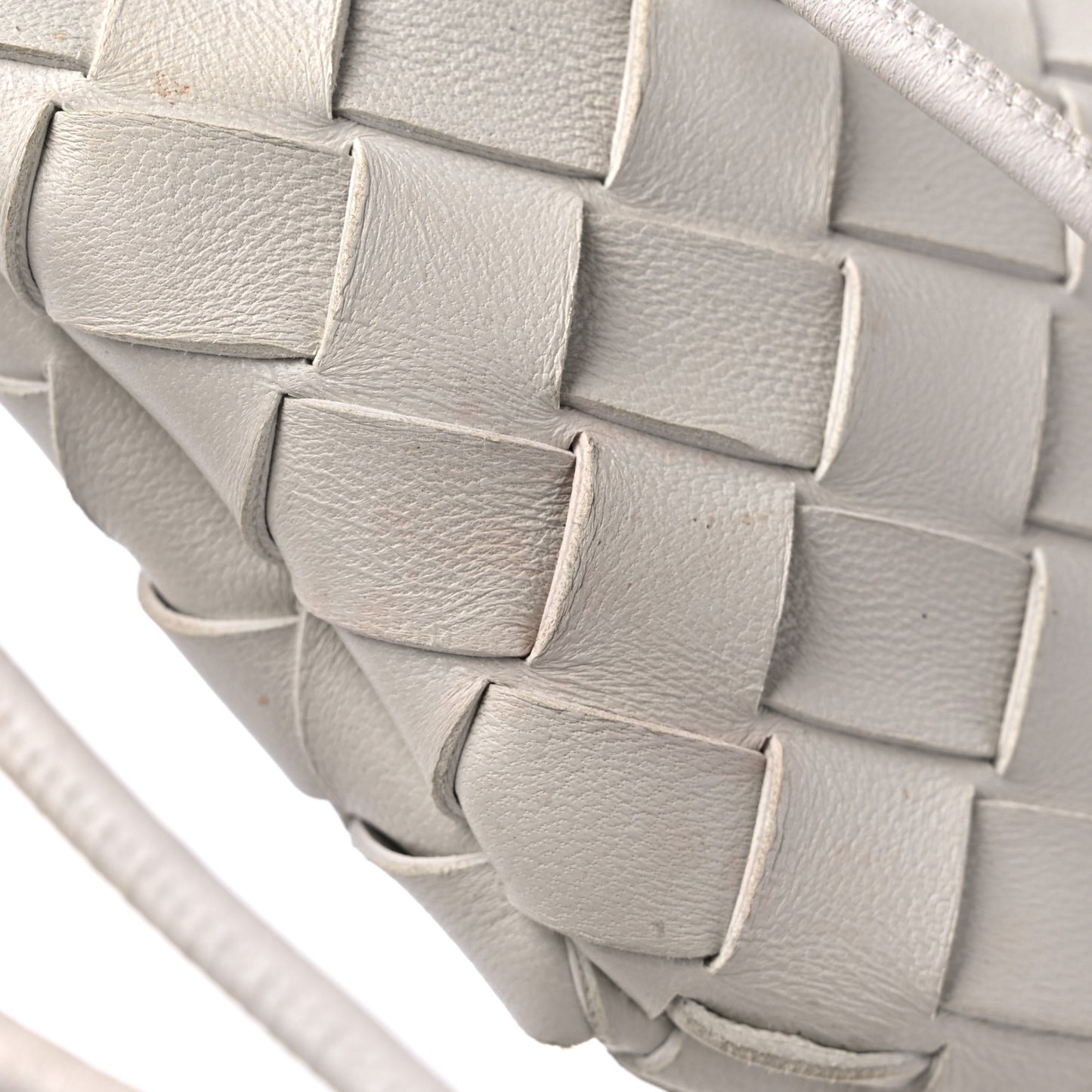 Nappa Intrecciato Mini Sardine Bag Chalk