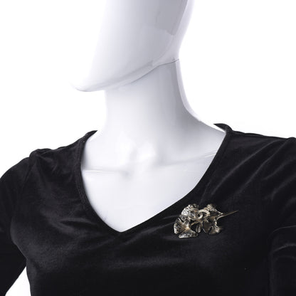 Chanel Flower CC Brooch Gold 2 of 5