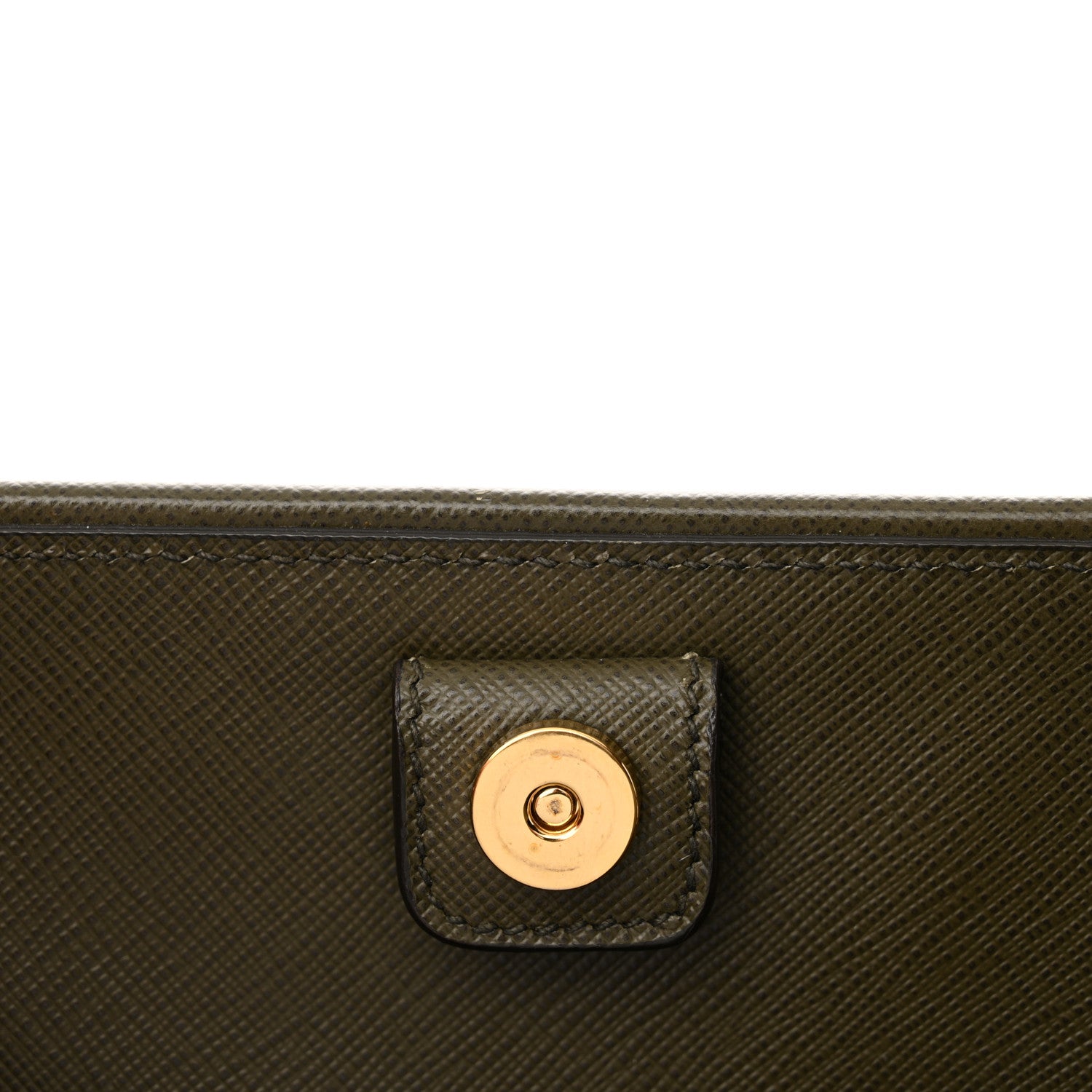 Prada Saffiano Lux Medium Promenade Tote Militare 12 of 13