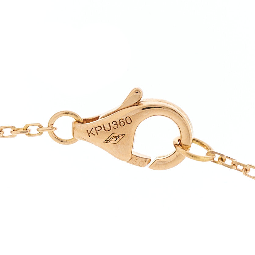 18K Pink Gold Diamond Black Onyx XS Amulette de Cartier Pendant Necklace