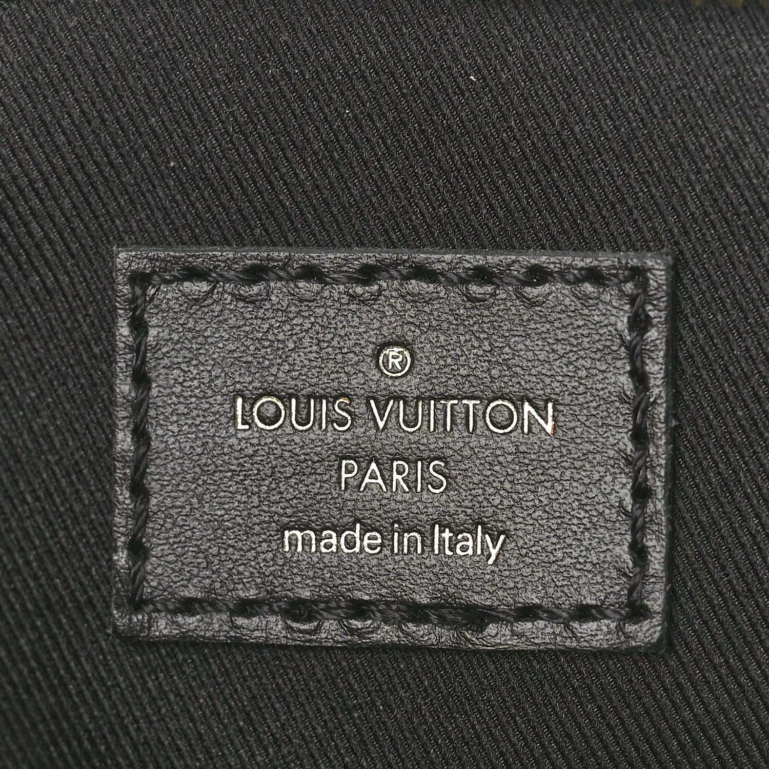 Louis Vuitton Damier Ebene Odeon Tote MM Black 6 of 9