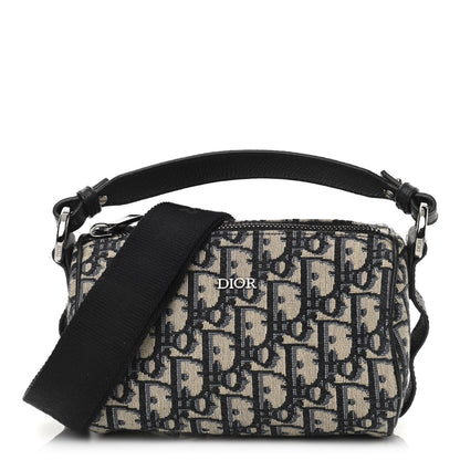 Christian Dior Oblique Mini Roller Messenger Bag Blue 1 of 10