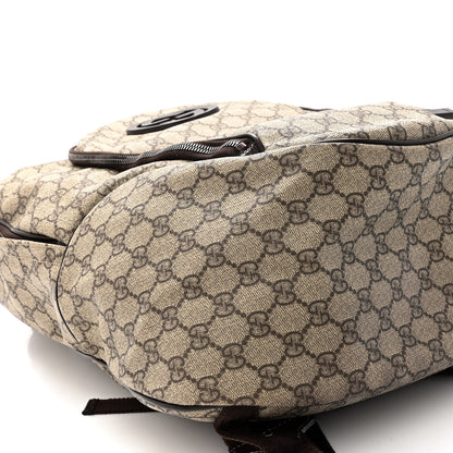 Gucci GG Plus Monogram Interlocking G Medium Backpack Dark Brown 10 of 14