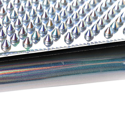 Christian Louboutin Metallic Calfskin Spikes Paloma Clutch Silver 12 of 13