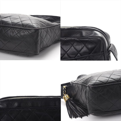 Chanel Lambskin Quilted Tassel Camera Case Black 12 of 12