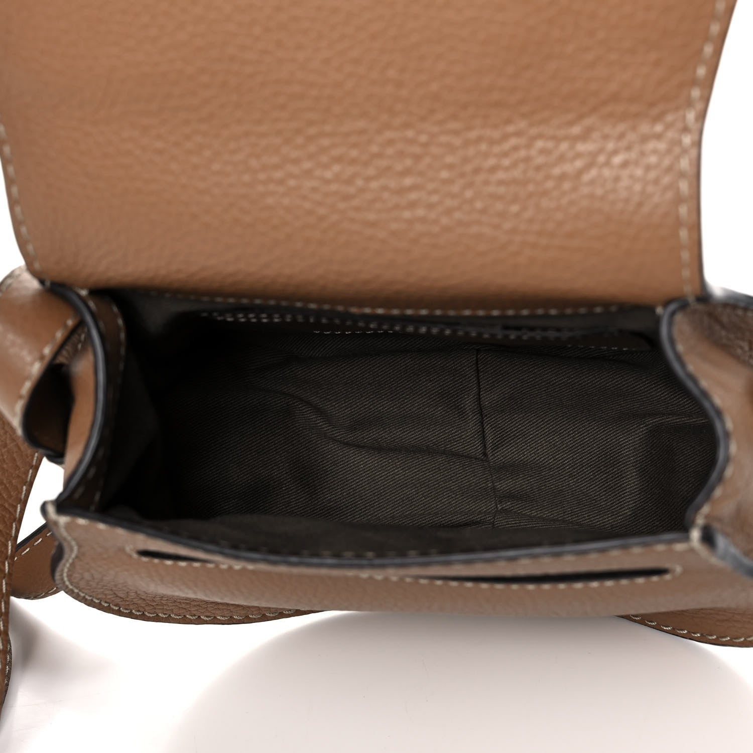 Chloe Calfskin Mini Marcie Round Crossbody Bag Nut 5 of 15