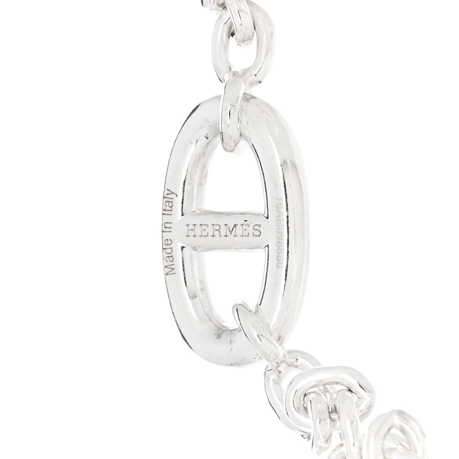 Hermes Sterling Silver Farandole Bracelet LG 5 of 5