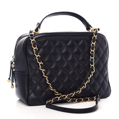 Chanel Calfskin Quilted CC Medium Vanity Case Black 3 of 11