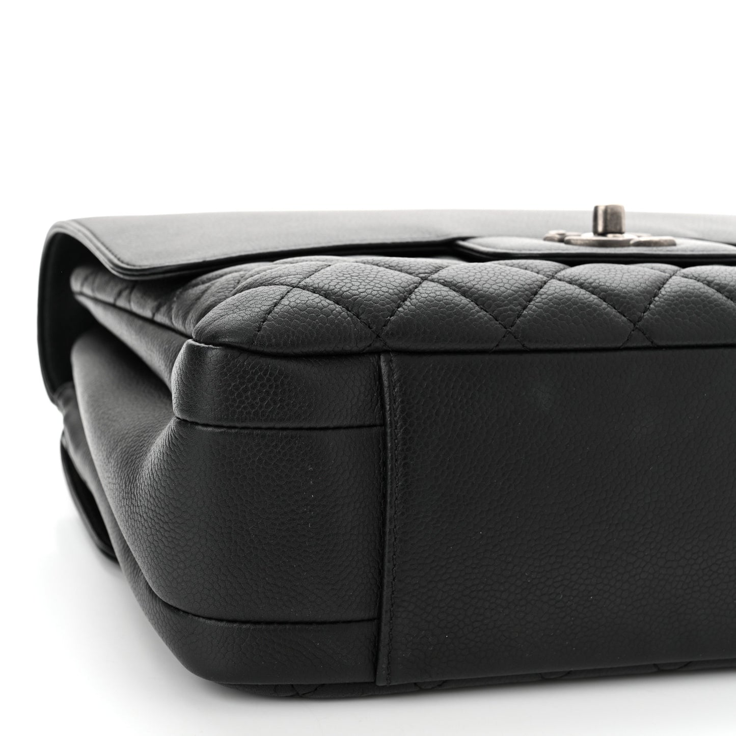 Caviar Quilted All About Flap Bag Black