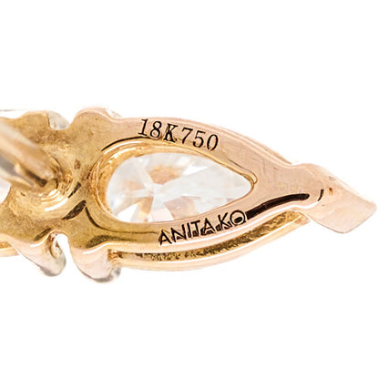Anita Ko 18K Rose Gold Diamond Ella Stud Earrings 4 of 5
