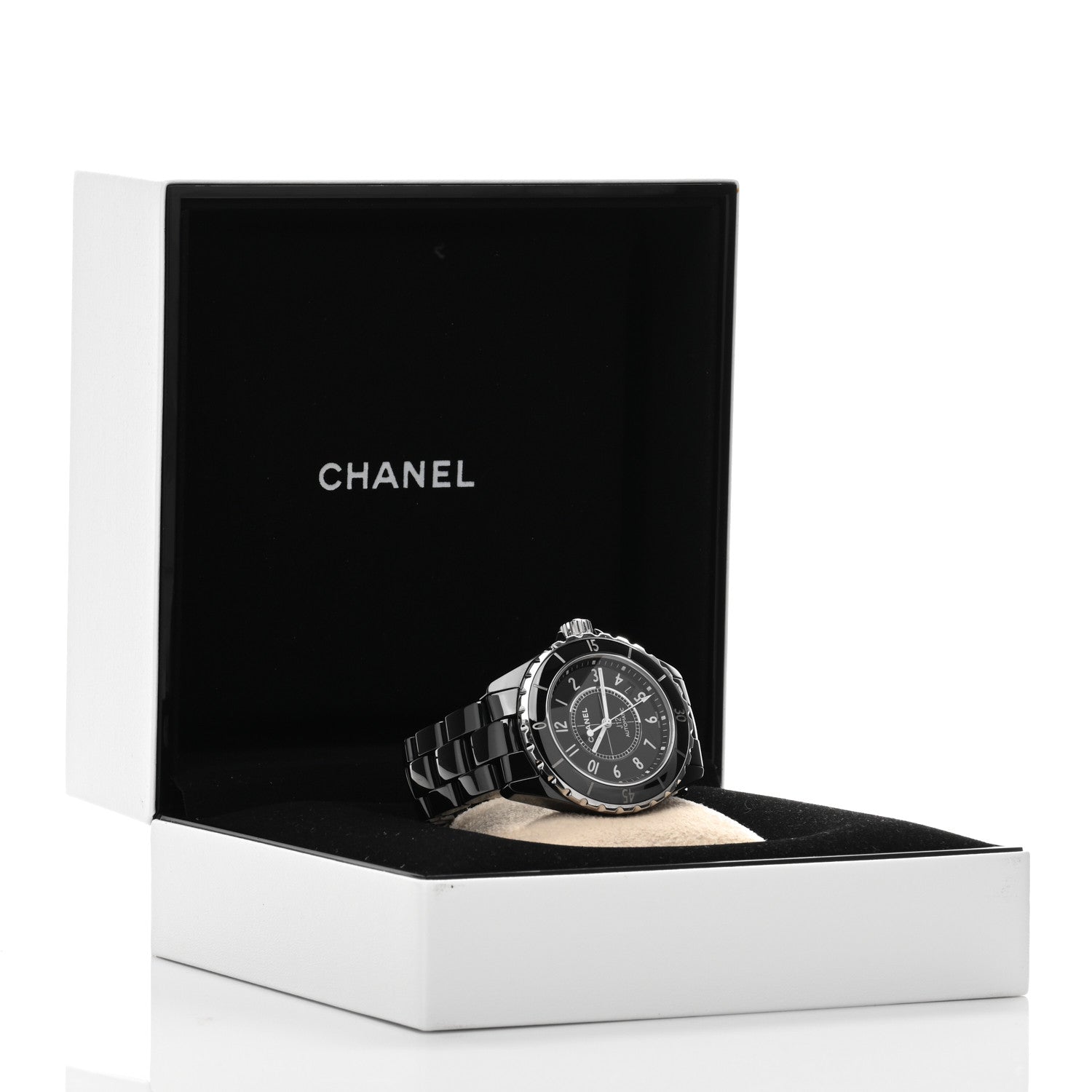 Chanel Stainless Steel Ceramic 38mm J12 Automatic Watch Black 5 of 5