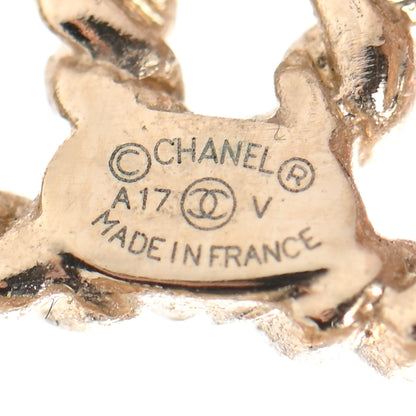Chanel CC Round Rope Earrings Gold 4 of 6