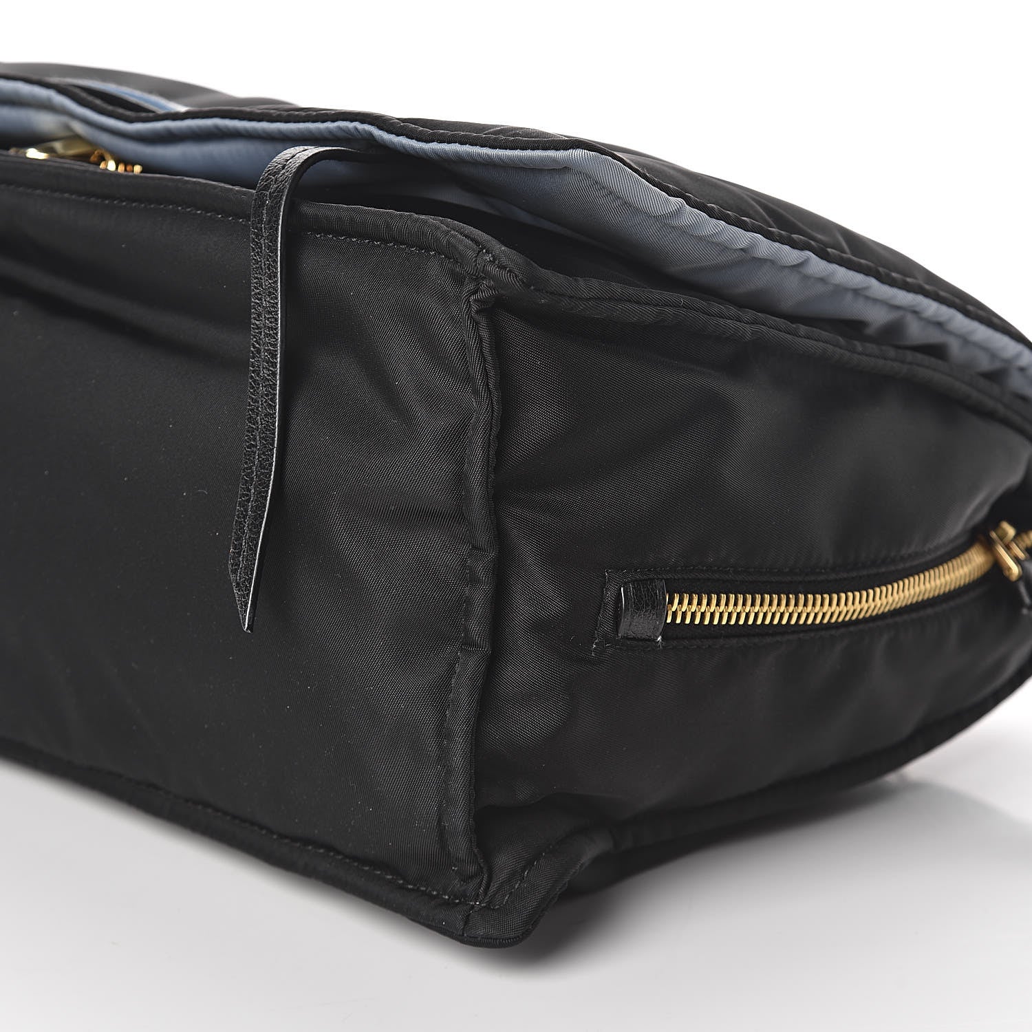 Prada Tessuto Nylon Etiquette Flap Black Soleil 10 of 11