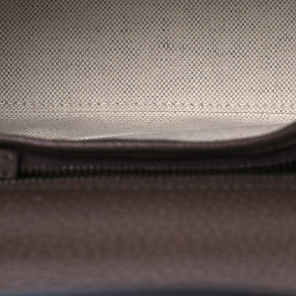 Gucci Monogram Jumbo GG Textured Dollar Calfskin Web Small Bamboo 1947 Top Handle Bag Camel Ebony New Acero 6 of 11