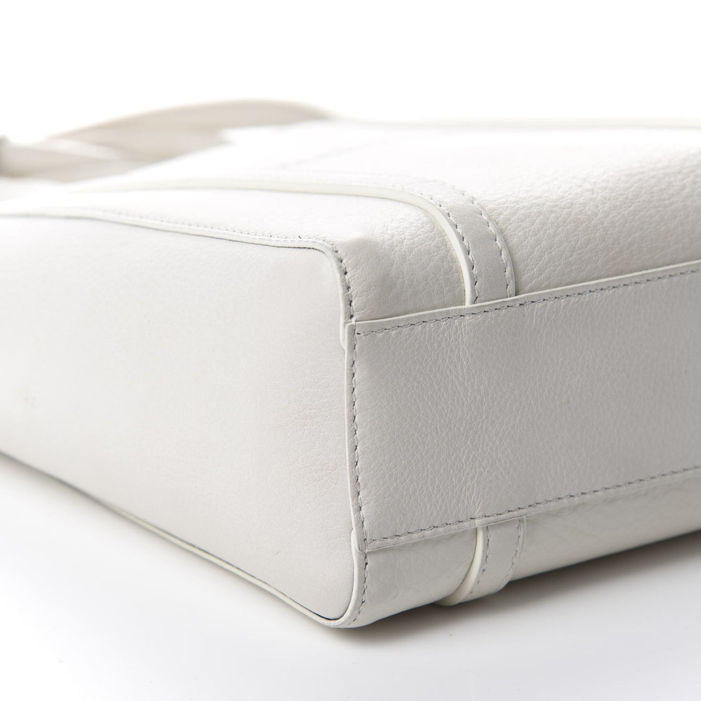 Smooth Calfskin Double Sided XXS Everyday Tote White Light Black