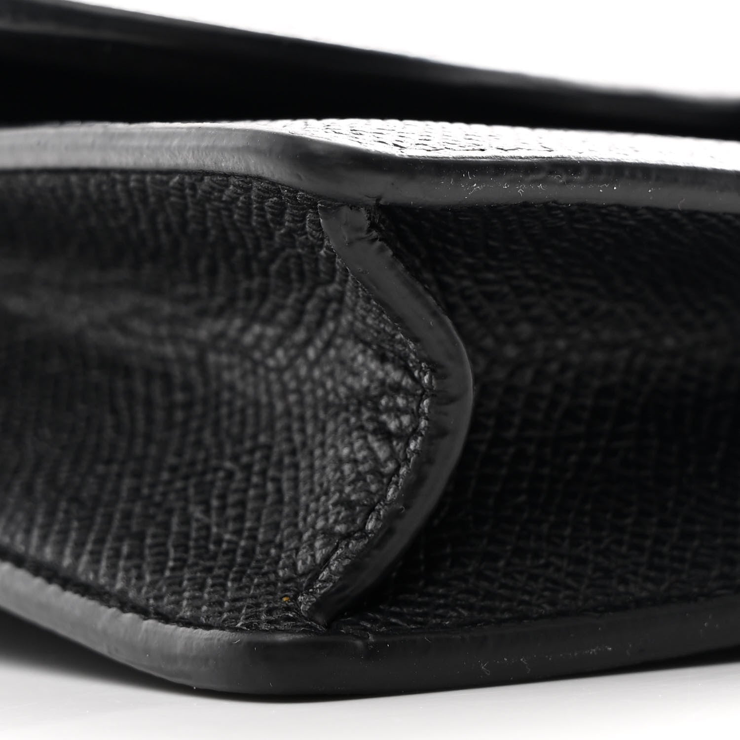 Christian Dior Grained Calfskin Saddle Pouch Bag Black 9 of 11