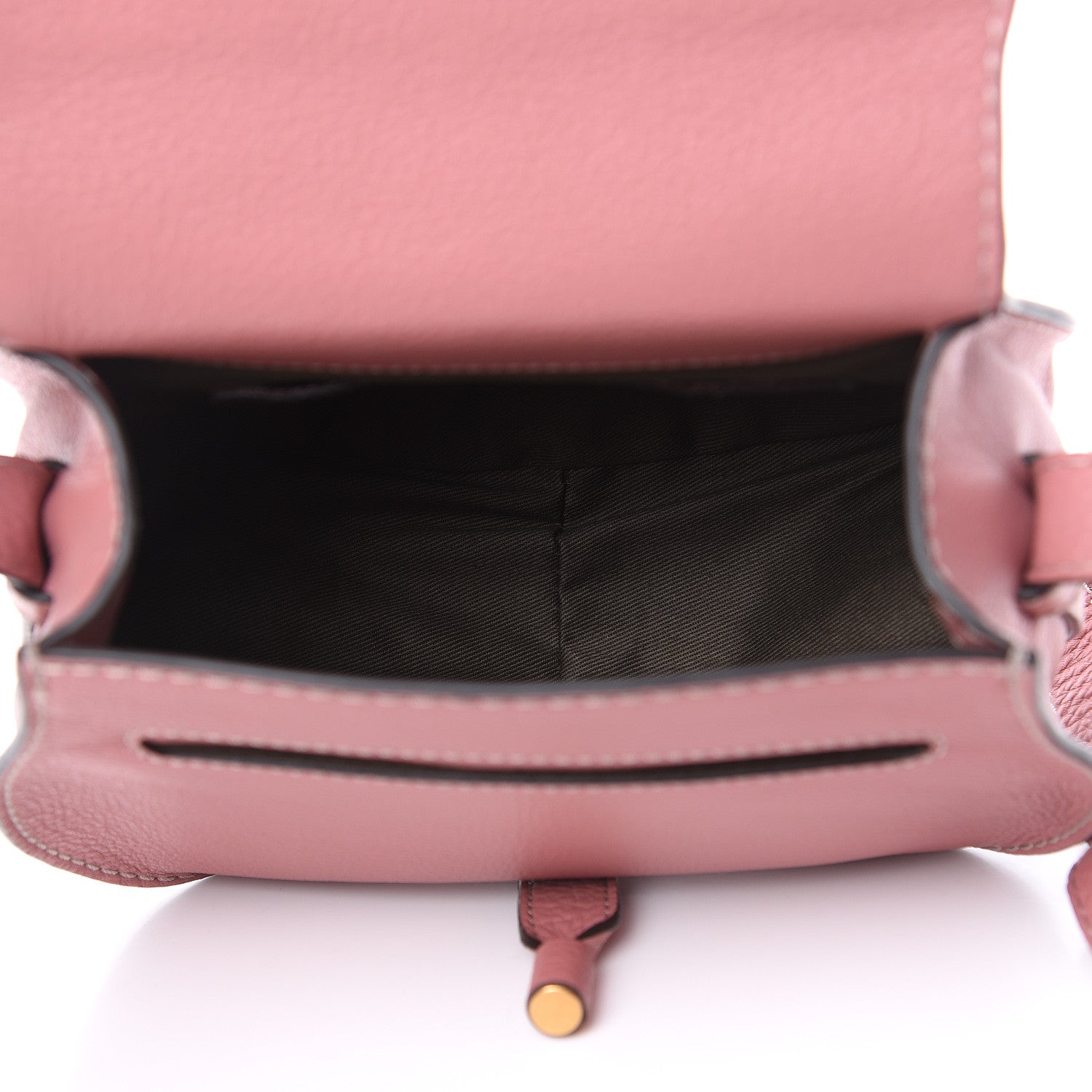 Chloe Calfskin Mini Marcie Round Crossbody Bag Rusty Pink 5 of 9