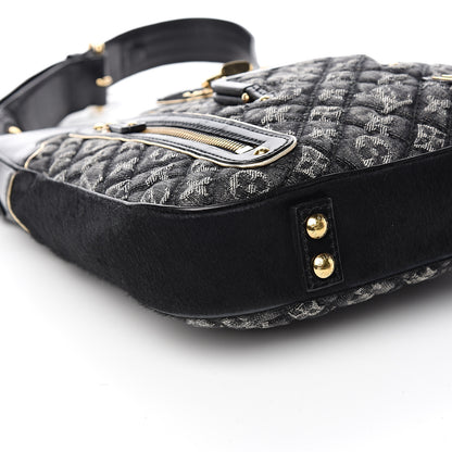 Louis Vuitton Denim Quilted Monogram Musette Black 8 of 11
