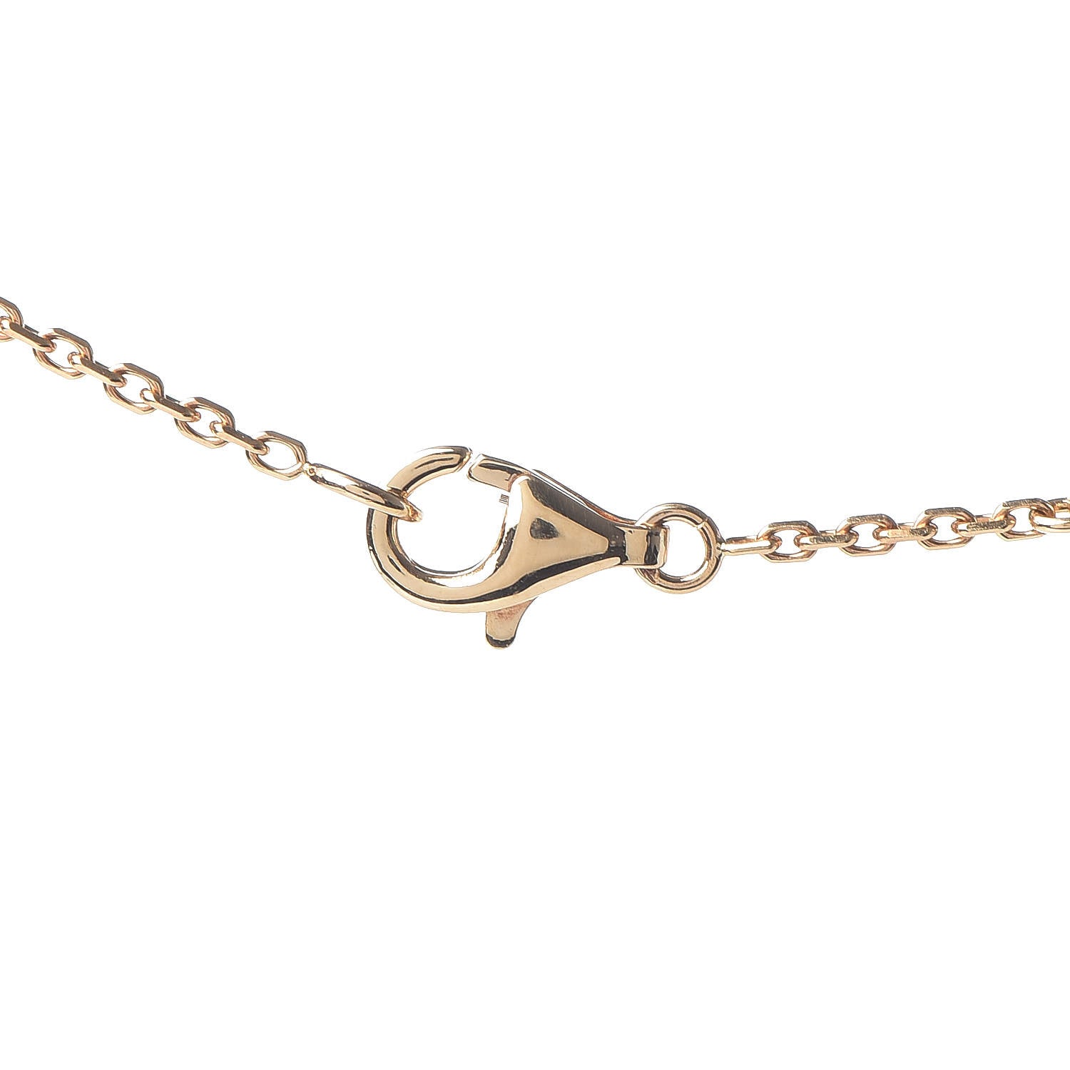 Van Cleef & Arpels 18K Yellow Gold Mother of Pearl Vintage Alhambra Pendant Necklace 6 of 7