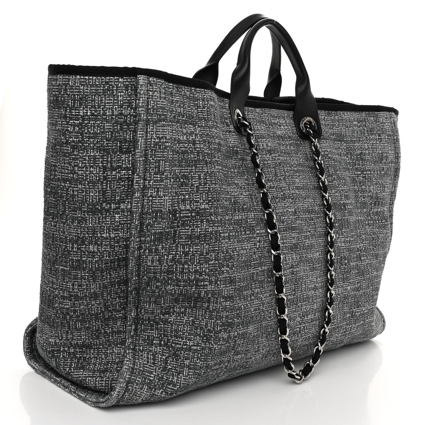 Mixed Fibers Extra Large Deauville Tote Charcoal