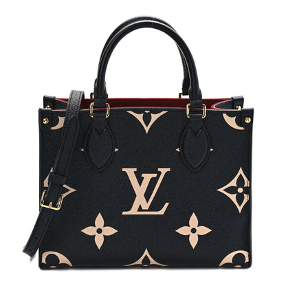 Louis Vuitton Empreinte Monogram Giant Onthego PM Black Beige 1 of 8