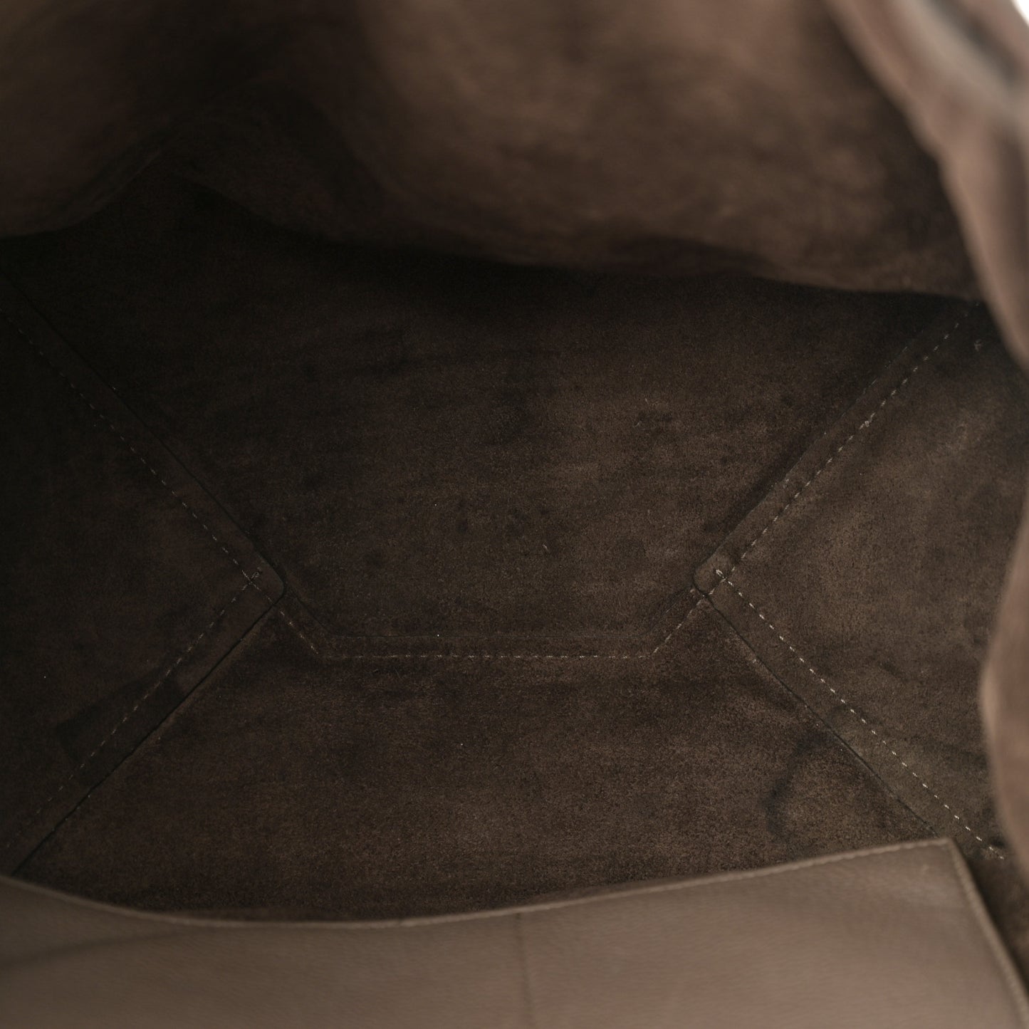 Soft Grained Calfskin Small Belt Cabas Phantom Taupe