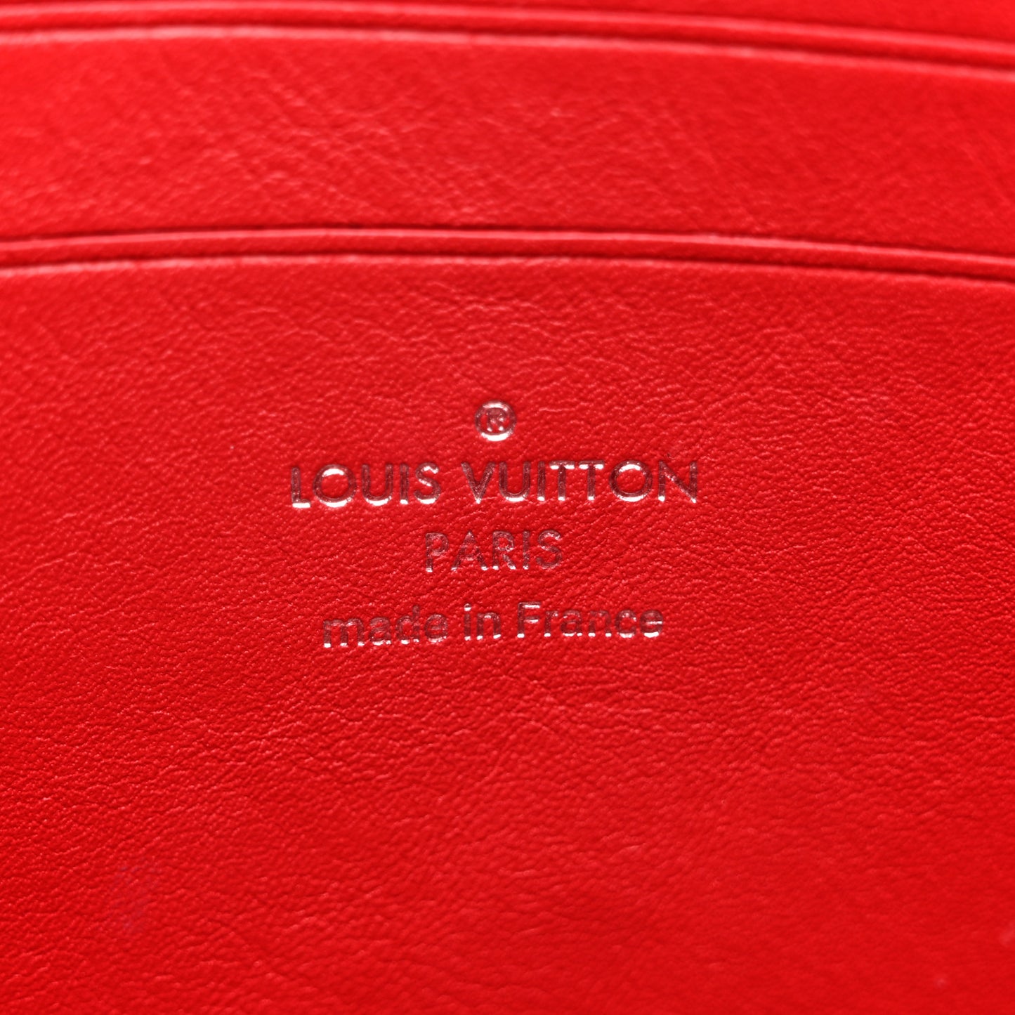 Calfskin New Wave Zipped Pochette Ecarlate