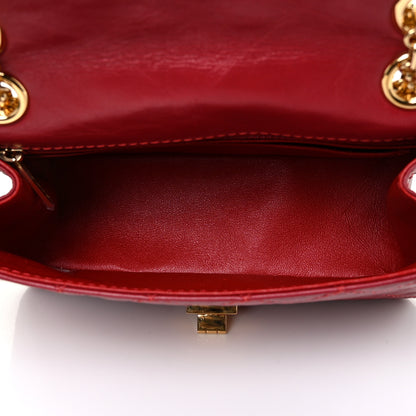 Chanel Aged Calfskin Quilted 2.55 Reissue Mini Flap Red 5 of 9