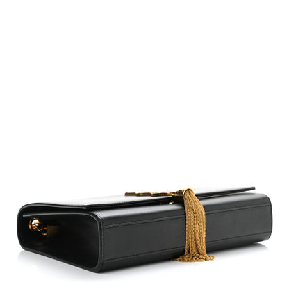 Saint Laurent Smooth Calfskin Medium Classic Monogram Kate Tassel Satchel Black 4 of 14