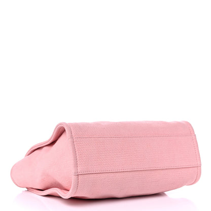 Chanel Mixed Fibers Small Deauville Tote Pink 5 of 13