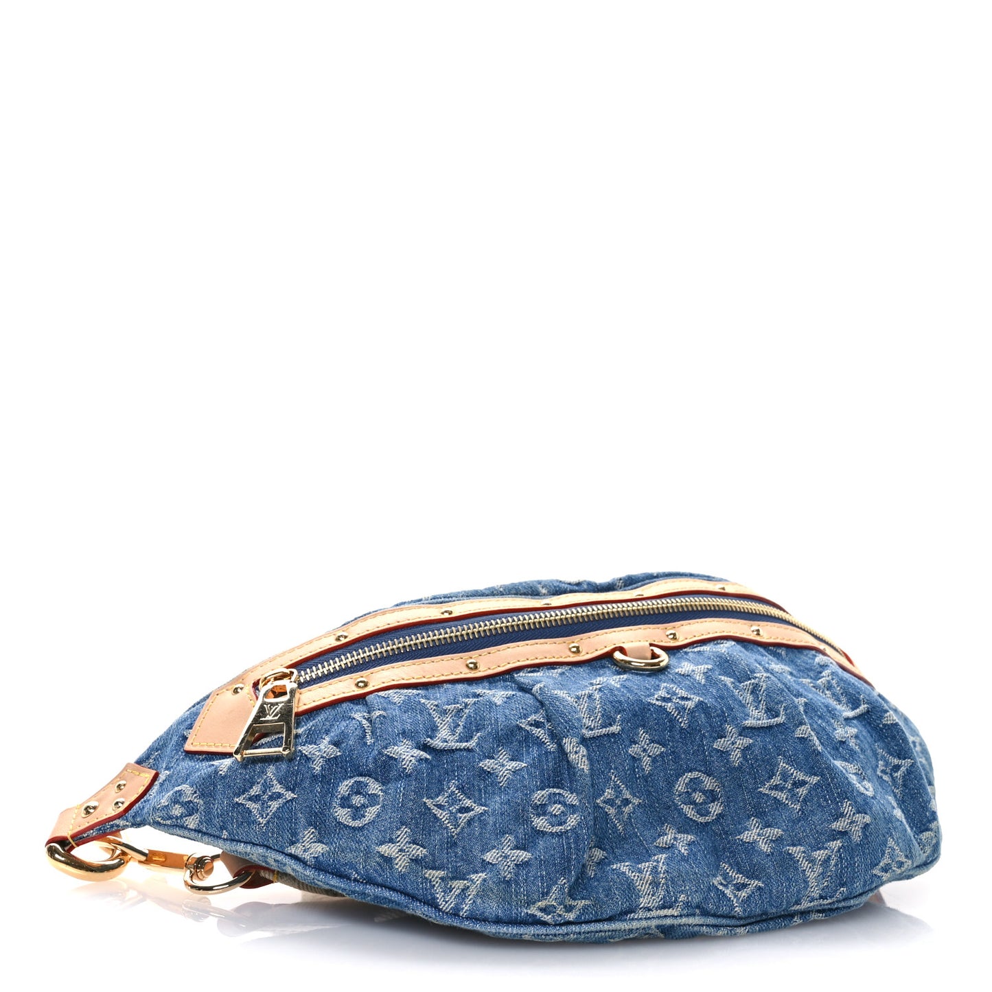 Monogram Denim High Rise Bumbag Blue