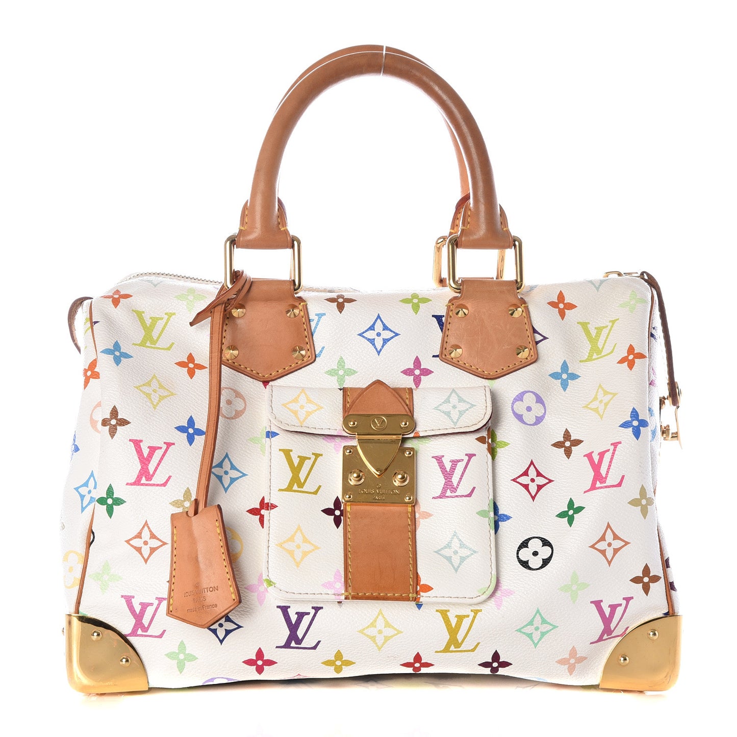Monogram Multicolor Speedy 30 White