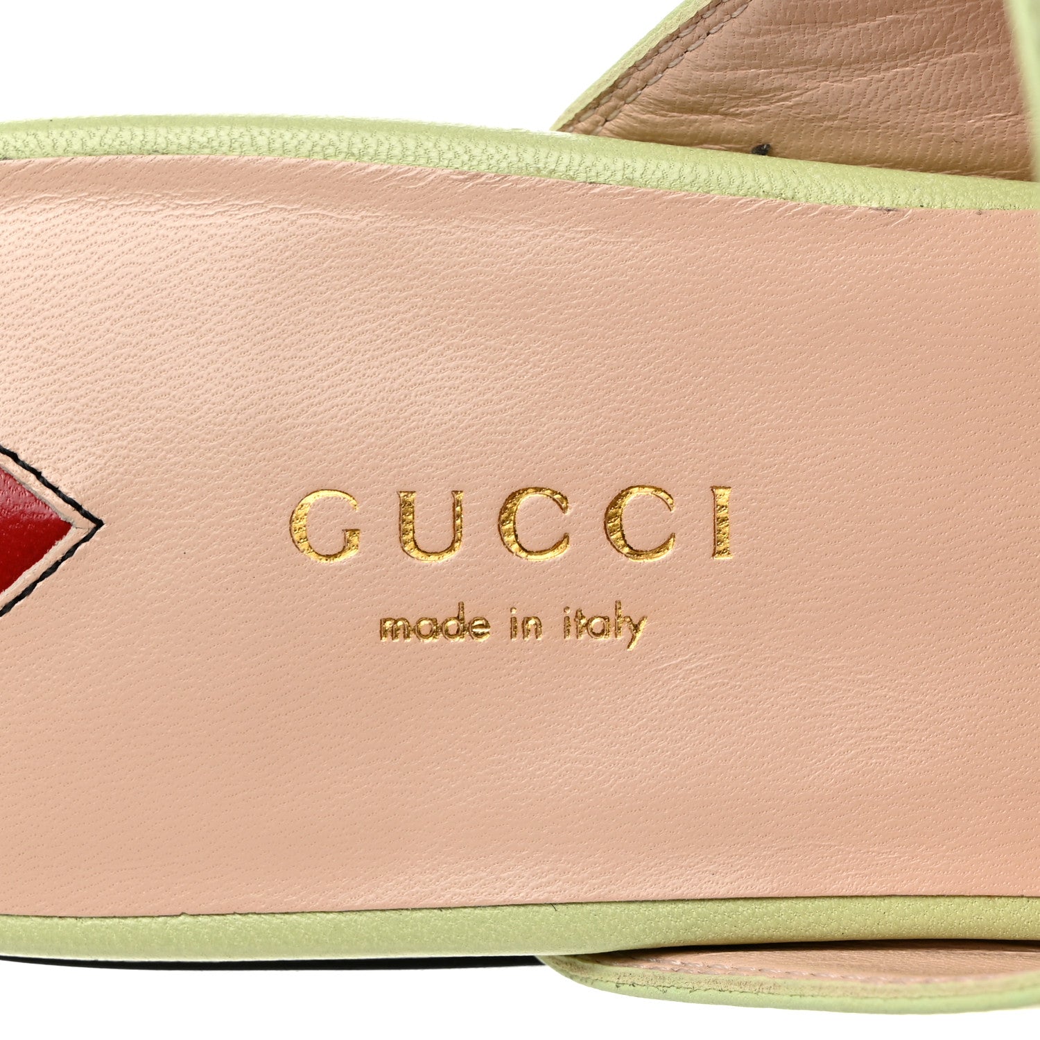 Gucci Malaga Kid Womens Princetown Slippers 39 Pistachio Green 6 of 9