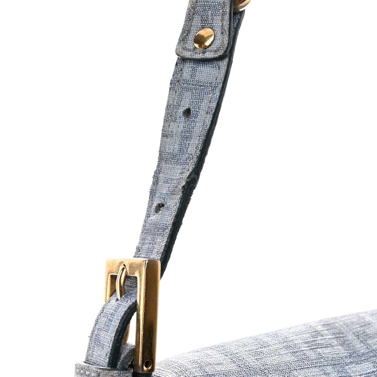 Fendi Zucchino Spalmati Forever Mama Baguette Celeste 14 of 15