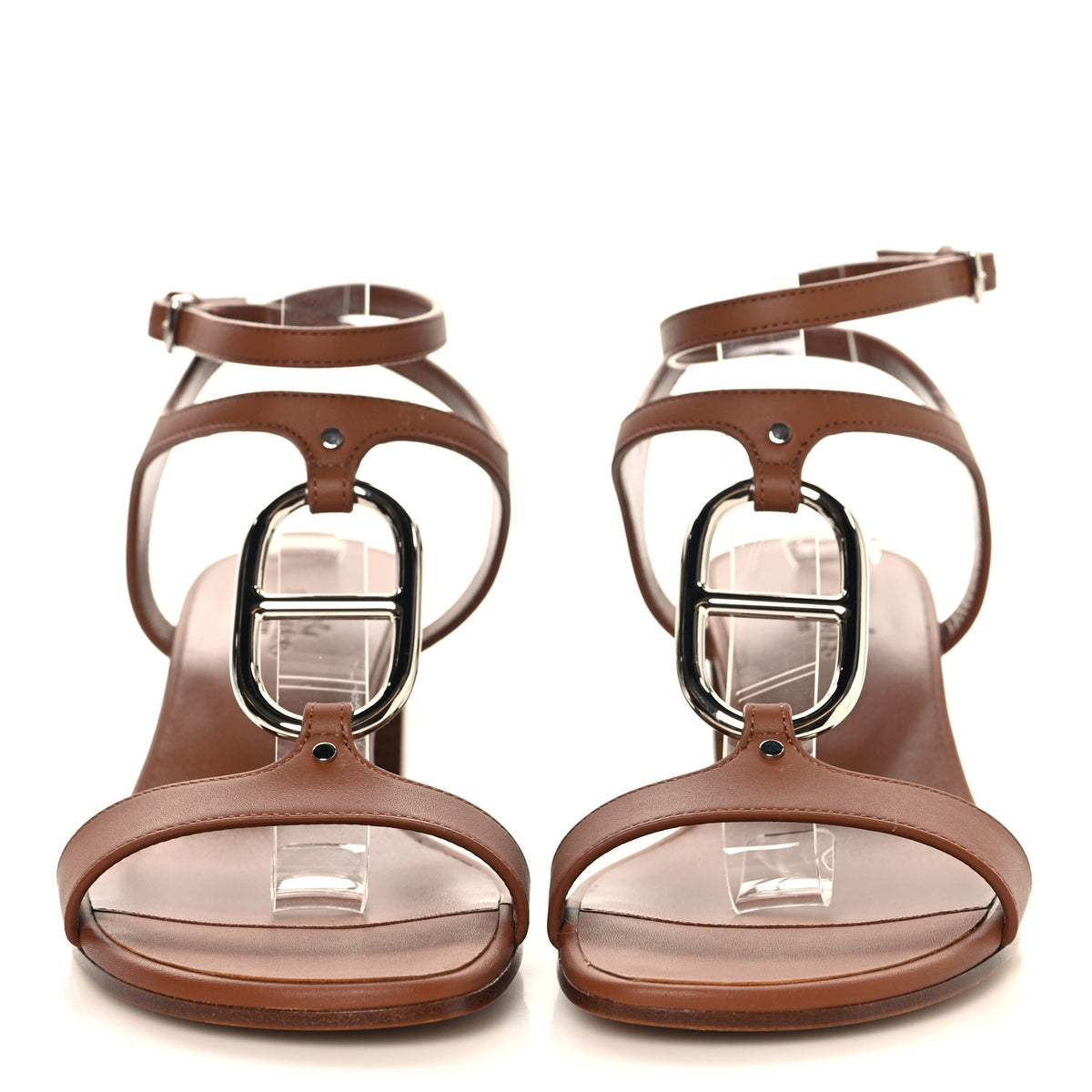 Hermes Calfskin Miramar 50 Sandals 37 Gold 3 of 10
