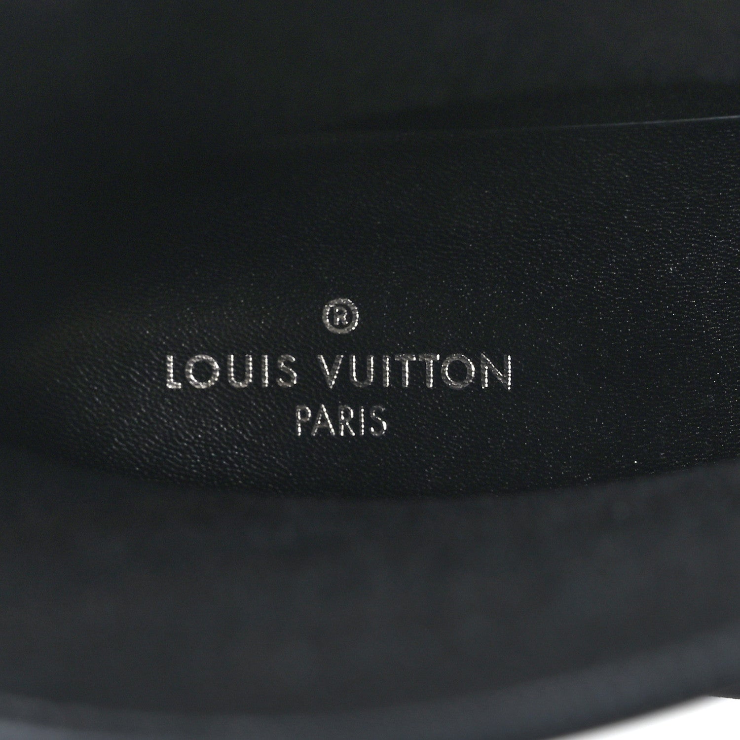 Louis Vuitton Rubber Embossed Monogram Drops Flat Half Boots 37 Black 7 of 7