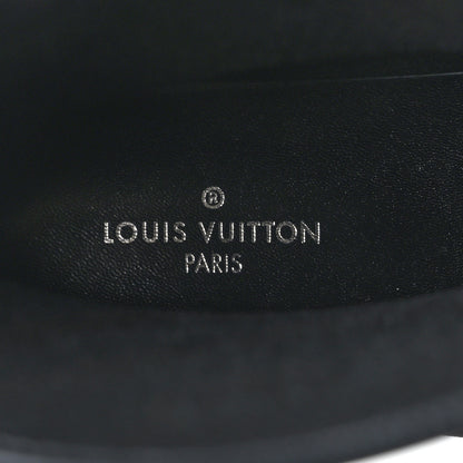 Louis Vuitton Rubber Embossed Monogram Drops Flat Half Boots 37 Black 7 of 7