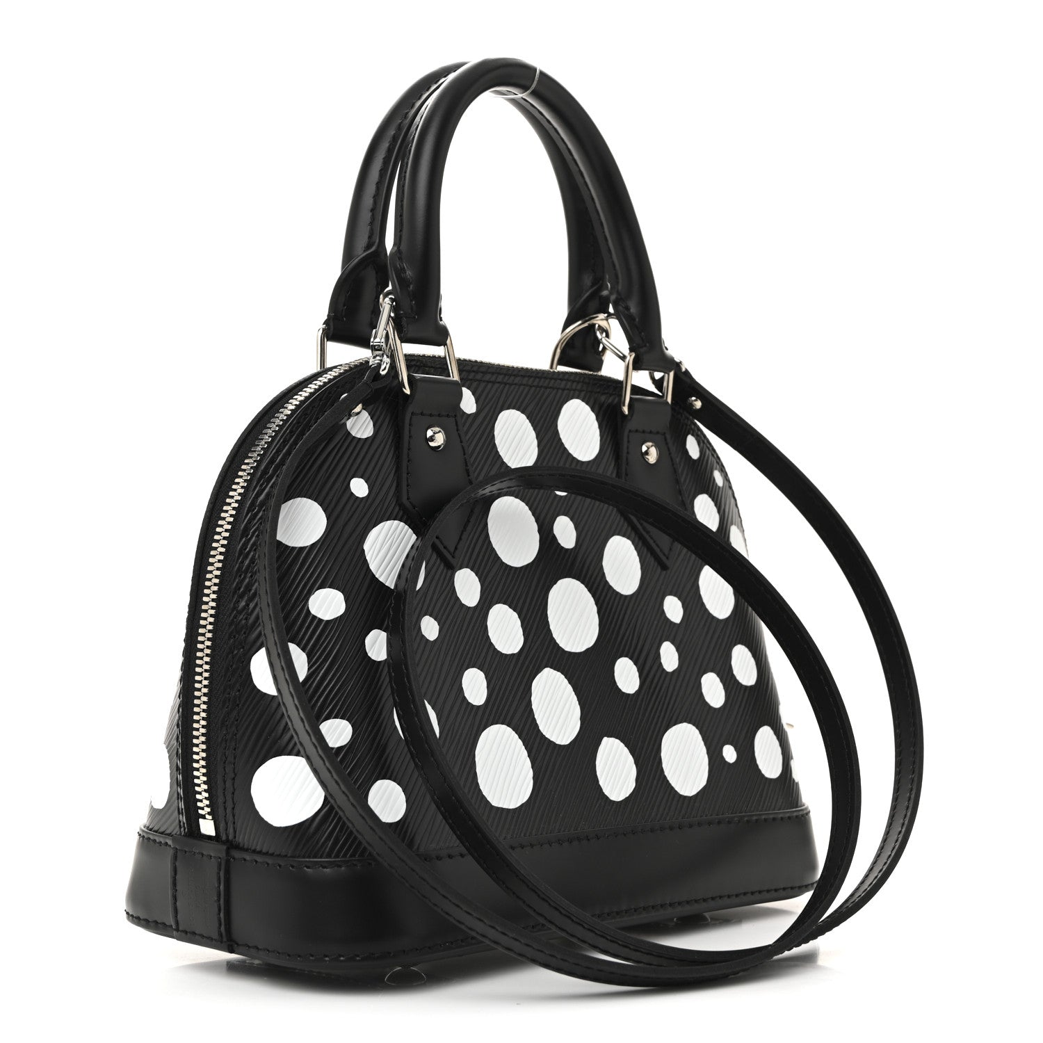 Louis Vuitton X YK Epi Alma BB Black White 3 of 11