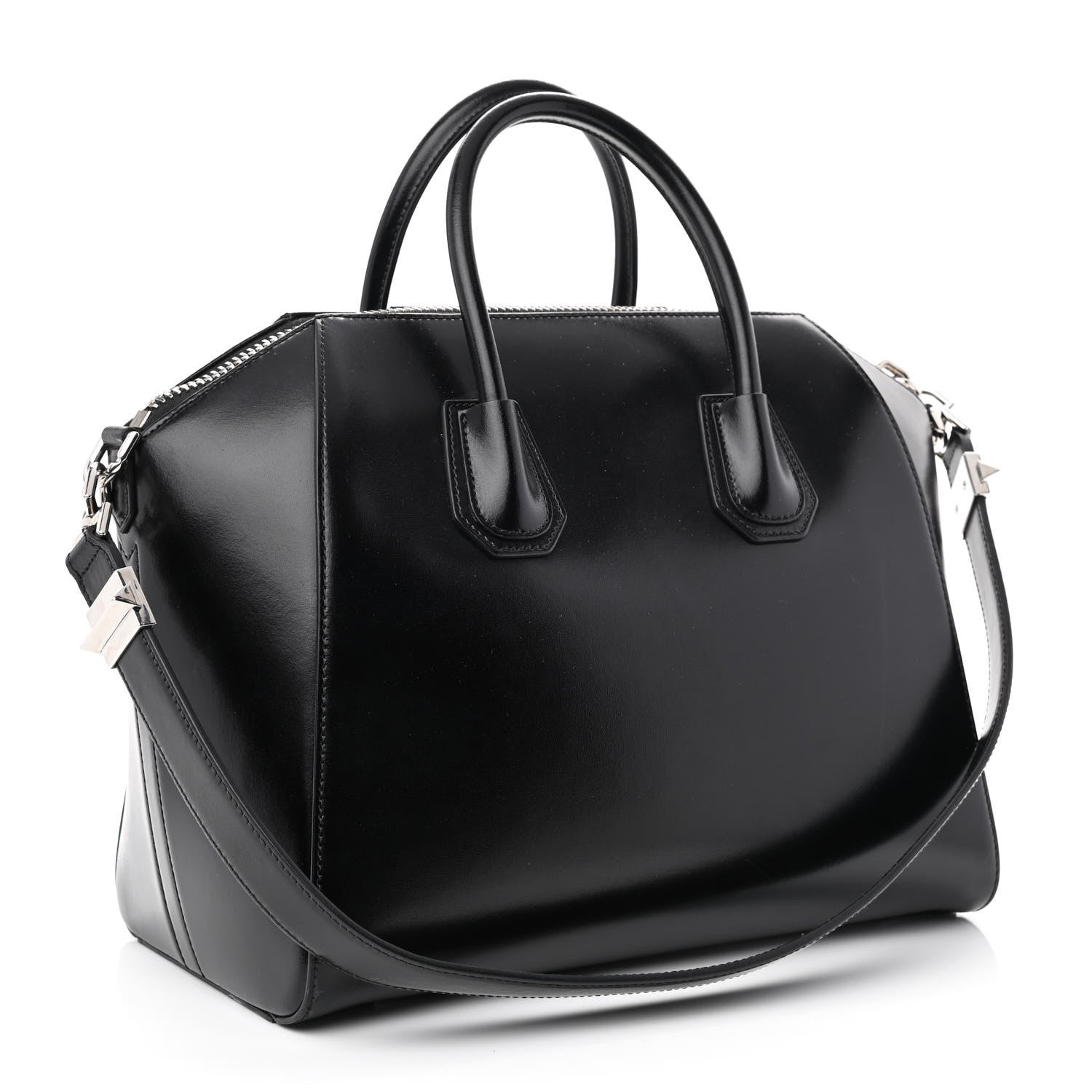 Givenchy Shiny Lord Calfskin Medium Antigona Black 3 of 13