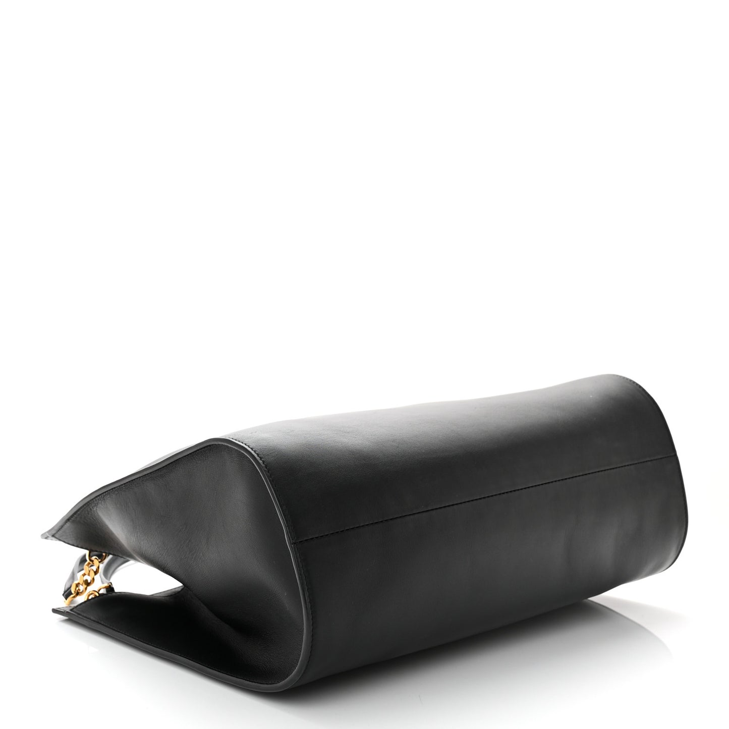 Calfskin Gancini Trifolio Tote Bag Black