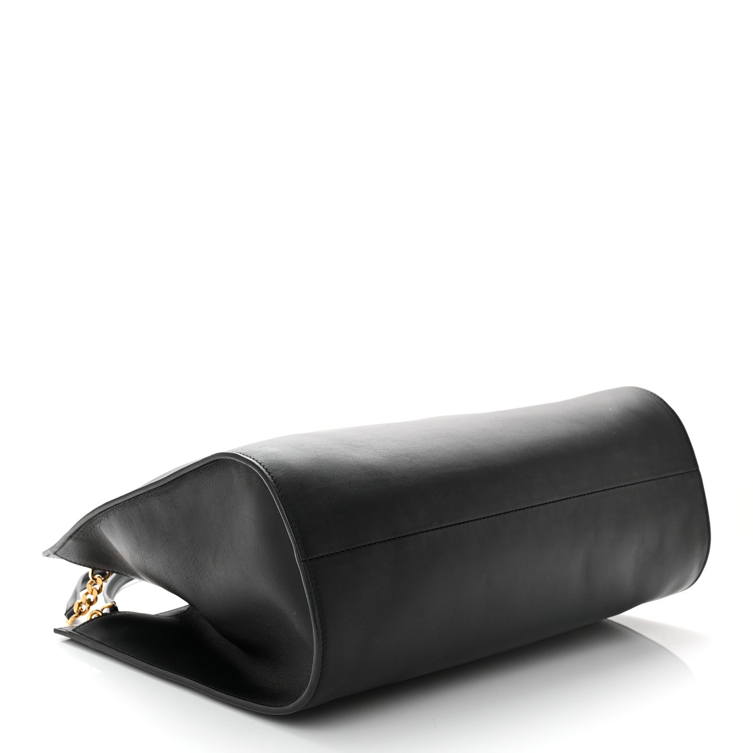 Salvatore Ferragamo Calfskin Gancini Trifolio Tote Bag Black 4 of 11