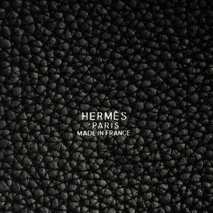 Hermes Taurillon Clemence Picotin 22 MM Black 6 of 9