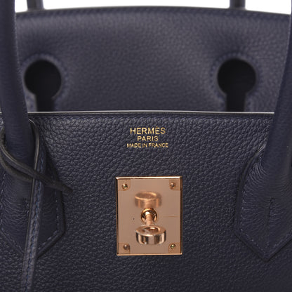Hermes Togo Birkin 30 Bleu Nuit 5 of 10