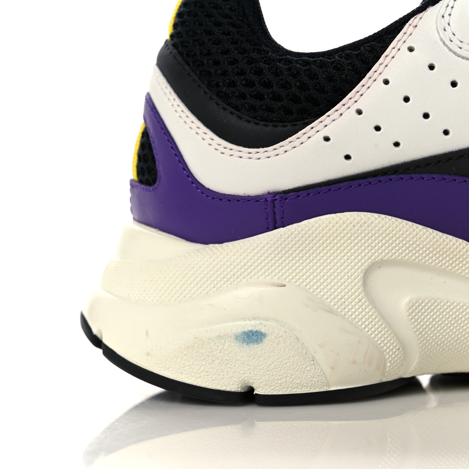 Christian Dior Technical Mesh Calfskin Mens B22 Sneakers 40 Violet White 9 of 15