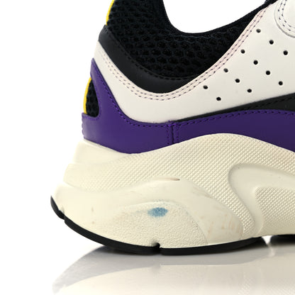 Christian Dior Technical Mesh Calfskin Mens B22 Sneakers 40 Violet White 9 of 15
