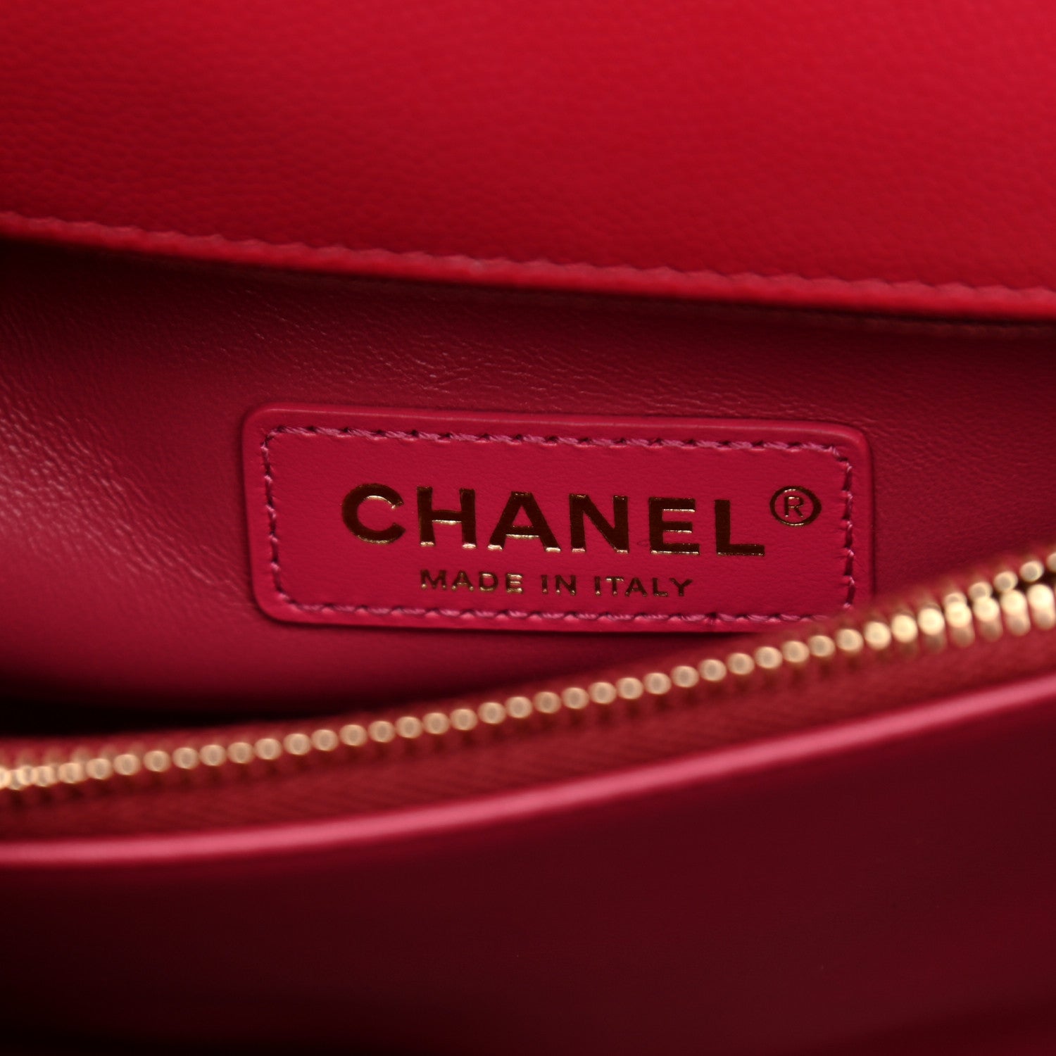 Chanel Caviar Quilted Small Coco Handle Flap Dark Pink 6 of 10