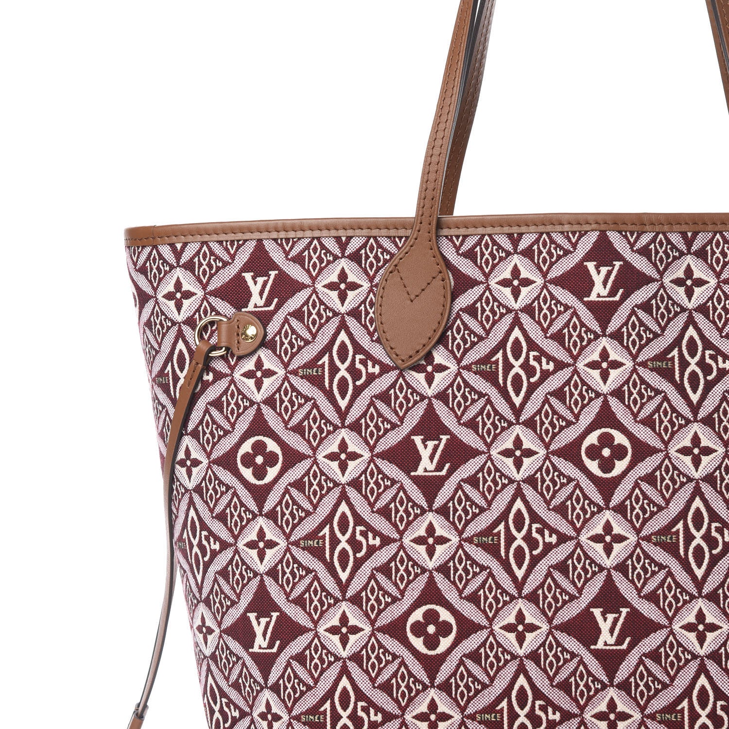 Louis Vuitton Jacquard Since 1854 Neverfull MM Bordeaux 9 of 12
