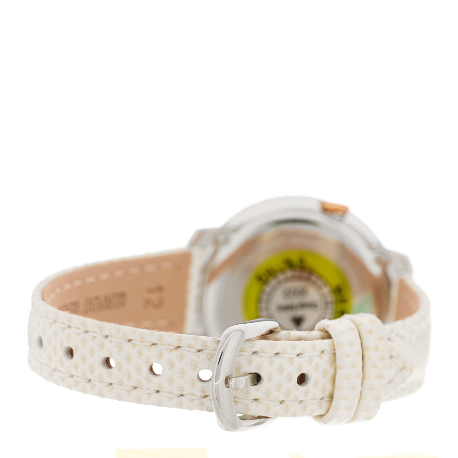 Fendi Stainless Steel Calfskin 28mm Run Away Quartz Watch Ivory 3 of 5