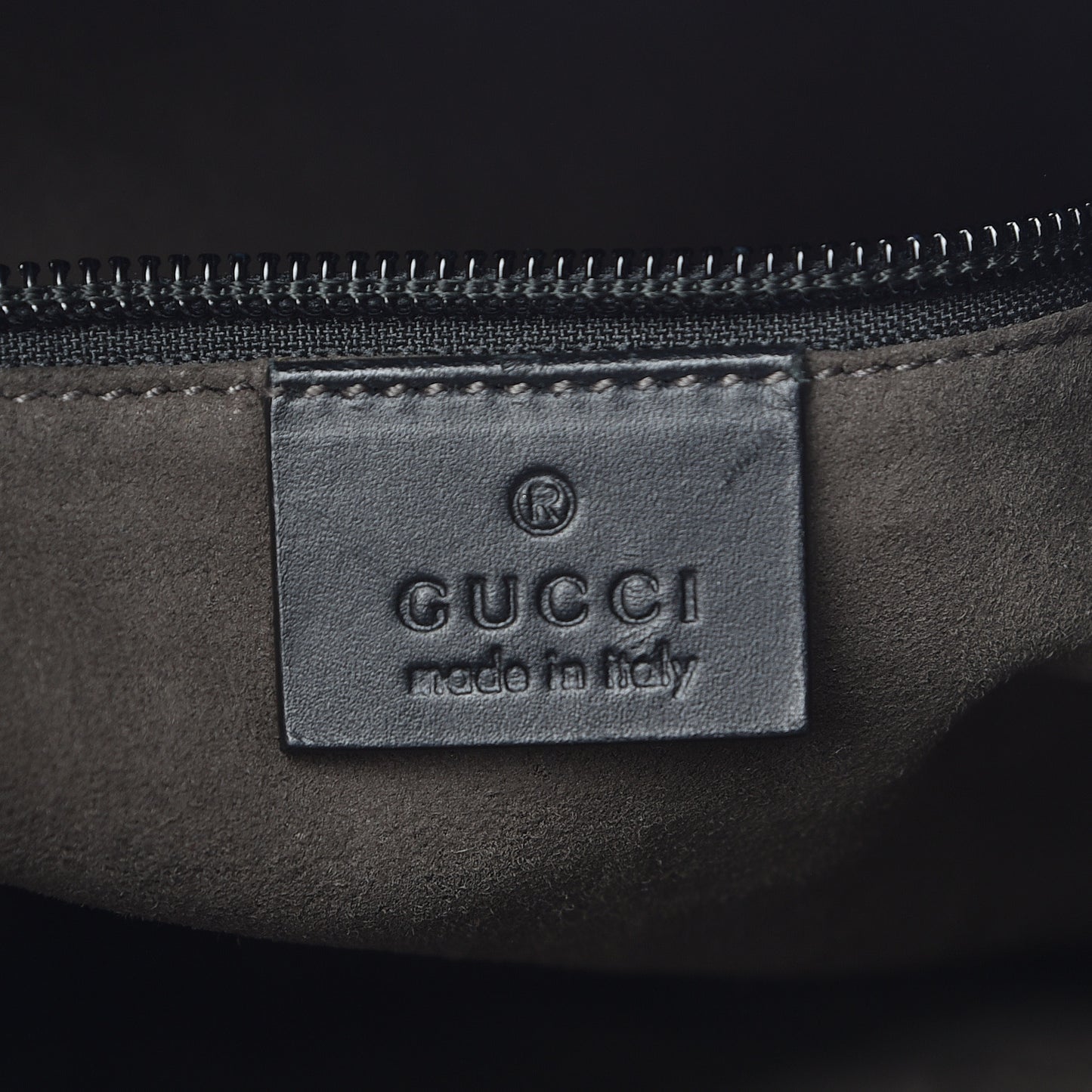 Guccissima Signature Medium Flat Messenger Bag Black